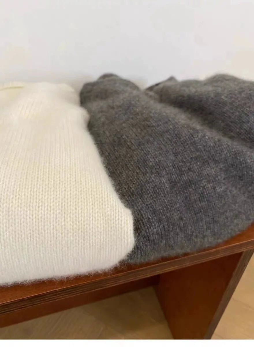 Gentle Herd V-Neck 100% Cashmere Sweater