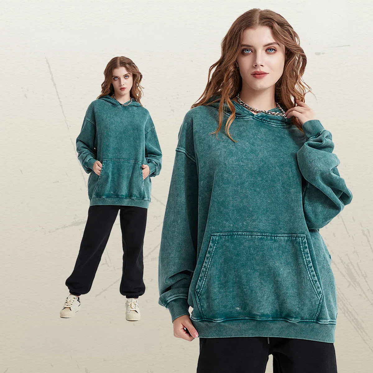 Cotton Loose Retro Thicken Hoodie