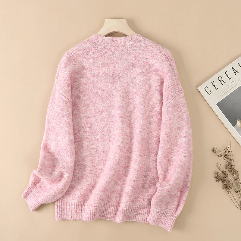 Wool Blend Soft Knitted Short Cardigan