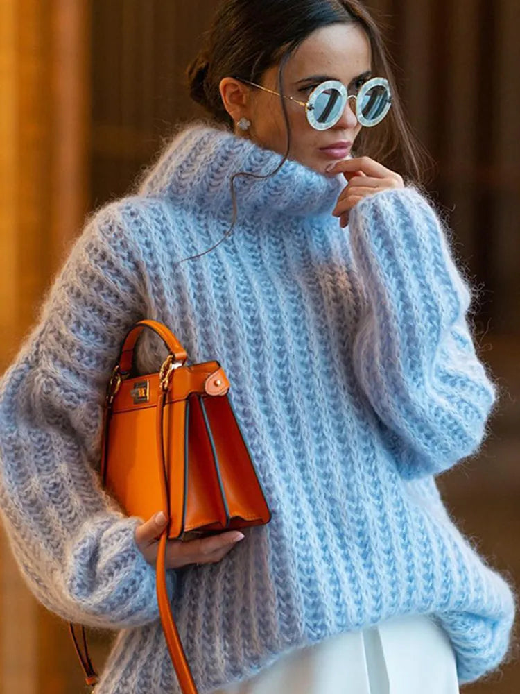 Designers' Oversized Turtleneck Sweater