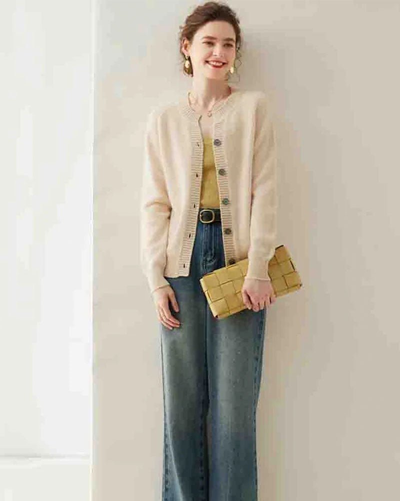 Cashmere Knitted Cardigan