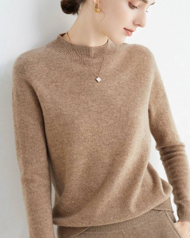 100% Merino Wool Turtleneck Jumper