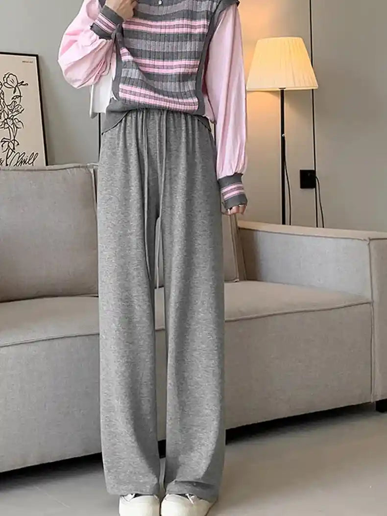 High Waisted Wide Leg Sweatpants