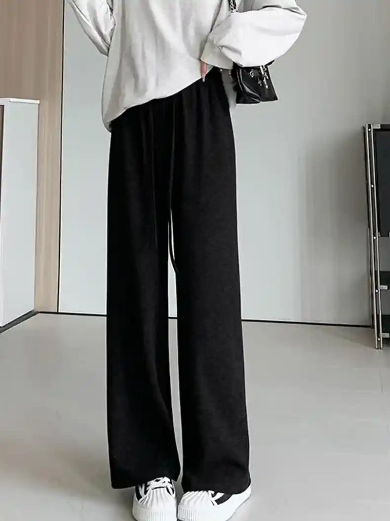 High Waisted Wide Leg Sweatpants