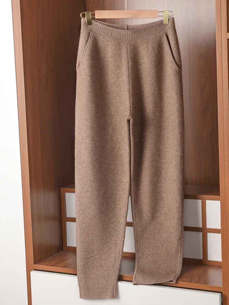 High Rise Cashmere Harlan Pants