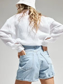 Pure Cotton Loose Crepe Shirts