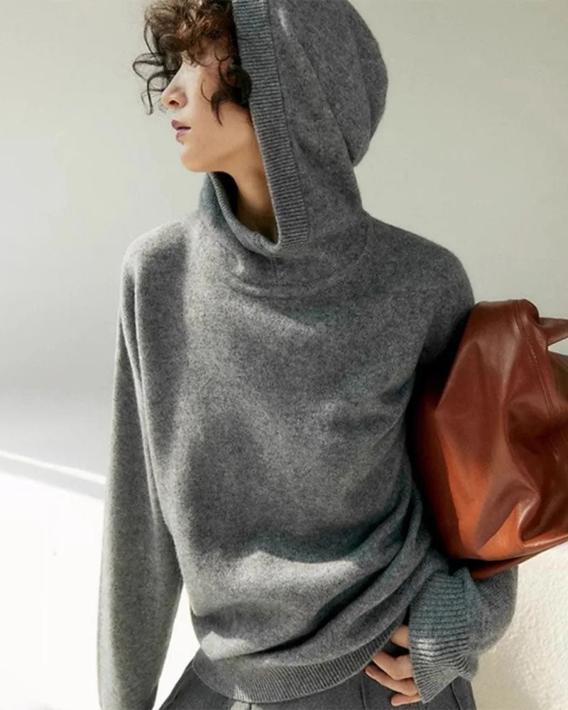 Base Knit Sweater Hoodies