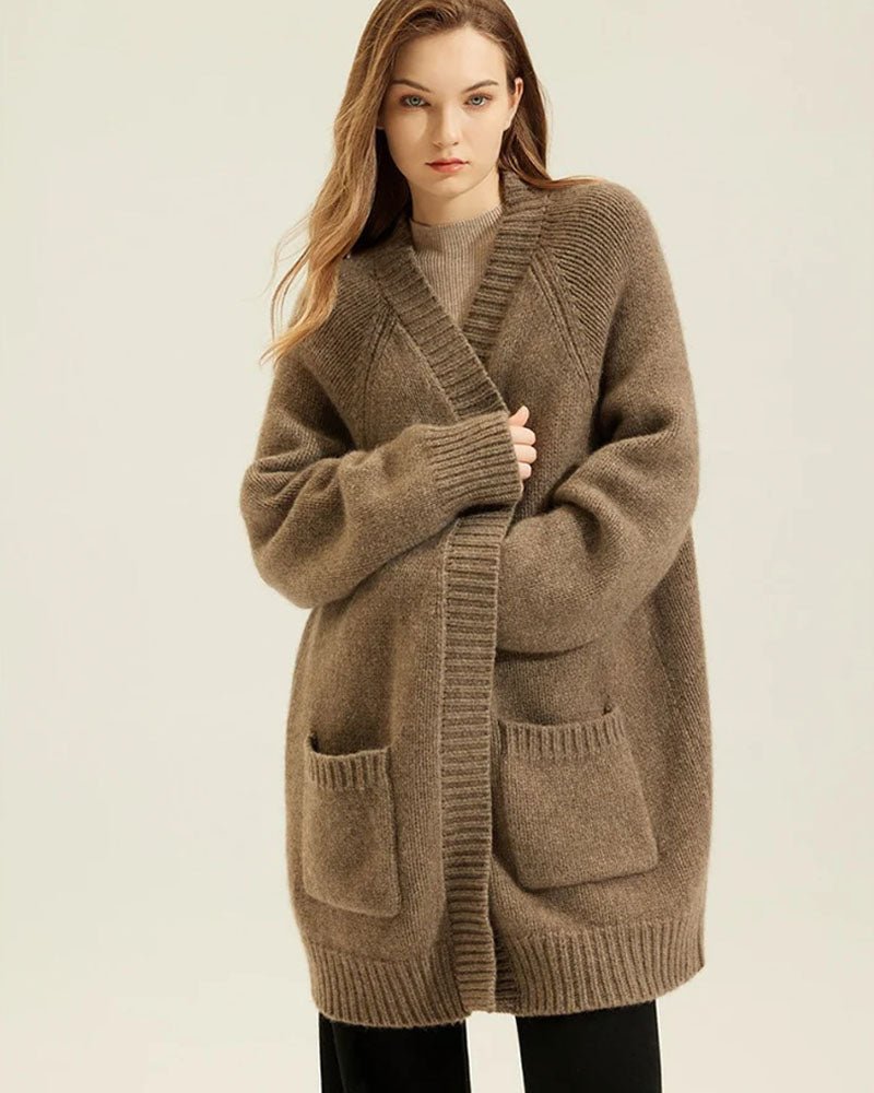 Cashmere & Yak Wool Cardigan Sweater
