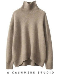 Wool Turtleneck Pullover Sweater