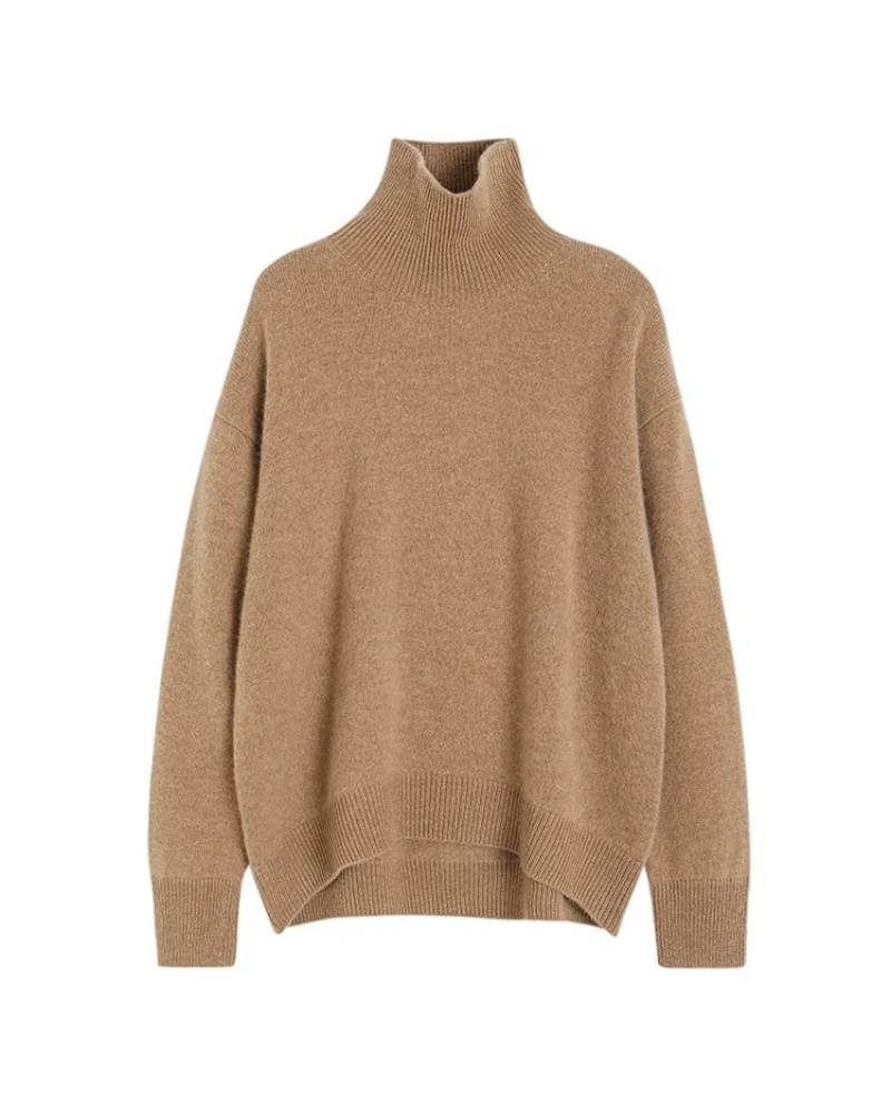 Wool Turtleneck Pullover Sweater