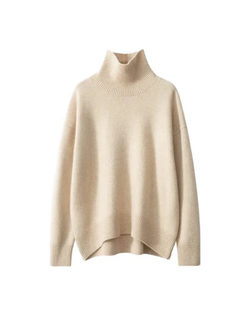 Wool Turtleneck Pullover Sweater