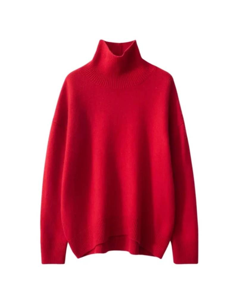 Wool Turtleneck Pullover Sweater