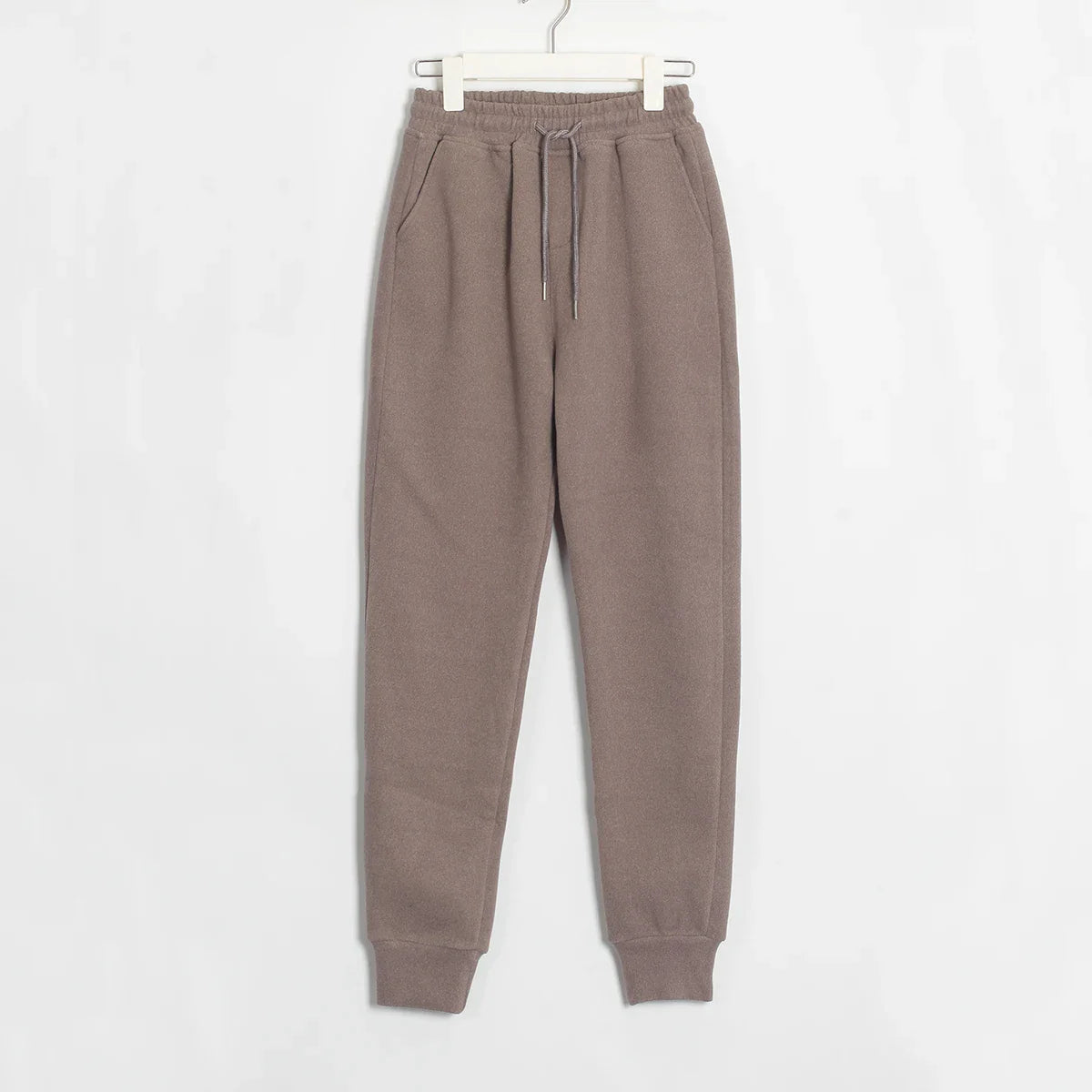 Drawstring Thick Velvet Joggers