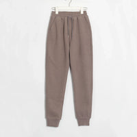 Drawstring Thick Velvet Joggers