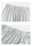 Long-sleeved Shirt & Pants Satin Pajamas Set