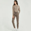 Drawstring Thick Velvet Joggers