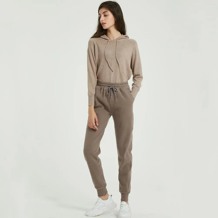 Drawstring Thick Velvet Joggers