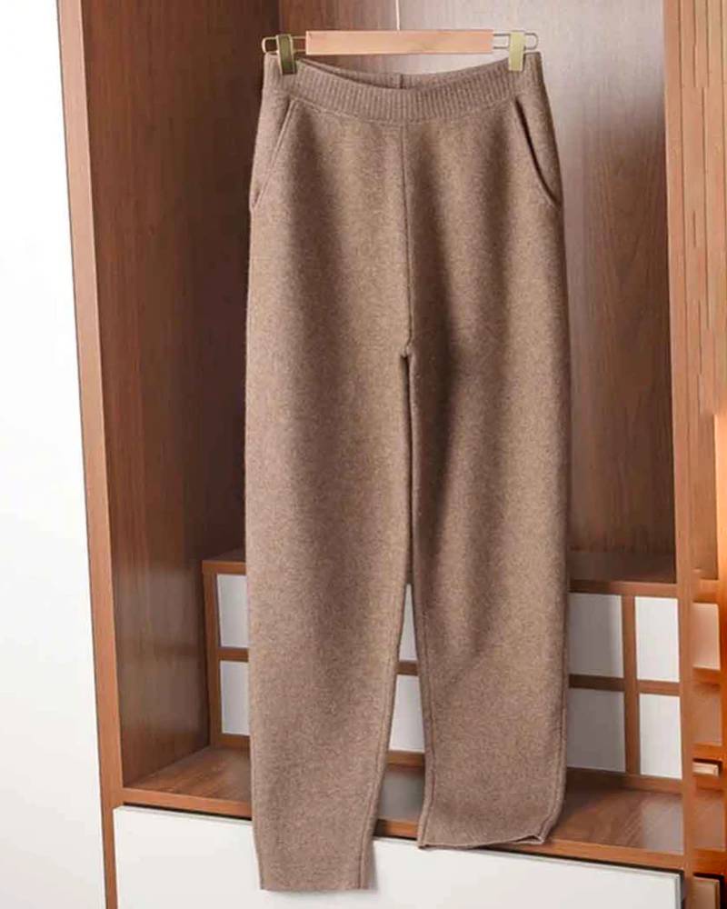 High Rise Cashmere Harlan Pants