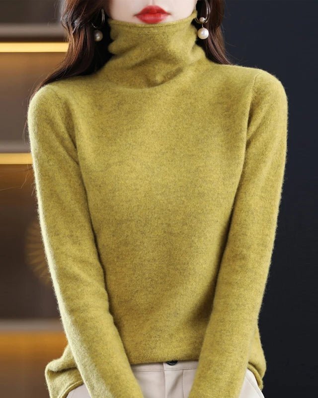 Knitted Wool Turtleneck Sweater