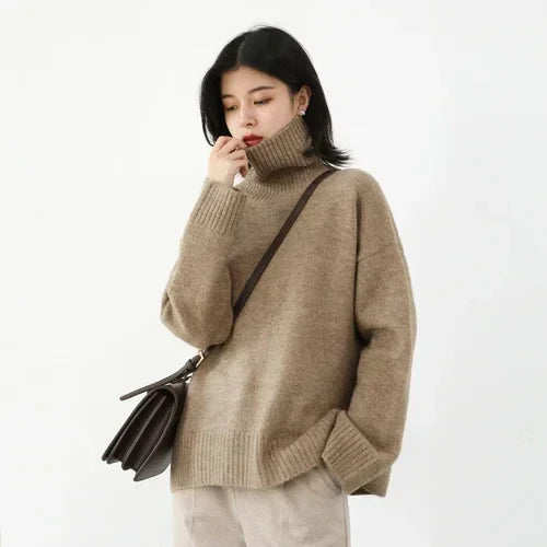 Loose Turtleneck Pullover Sweaters