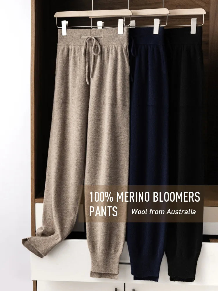 Mid Rise Merino Wool Joggers