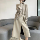 Loose High Neck Wool Pullover Sweater