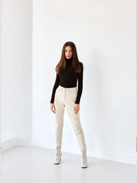 Knitted Basic Turtleneck Sweaters
