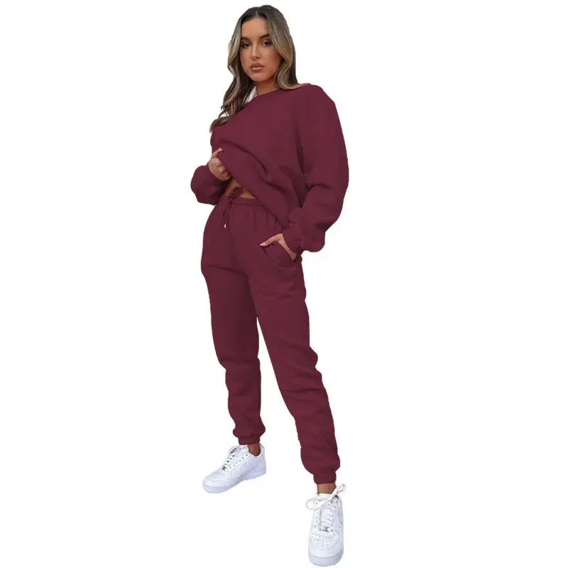 Thicken Sweatshirt & Pants Set