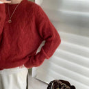 Crew Neck Cable Knit Cashmere Sweater