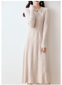 Merino Wool Knitted Sweater Dress