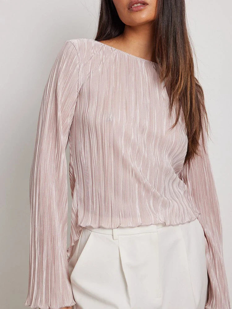 Designers' Lace-Up Long Sleeves Shirt