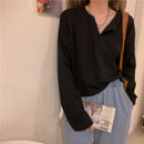 Button Design Long Sleeve Shirt