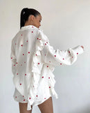 Cotton long sleeves Shirt & Shorts Set