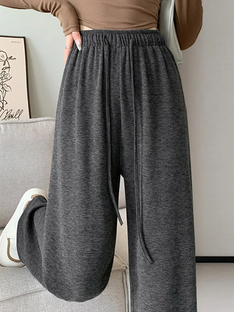 High Waisted Wide Leg Sweatpants