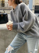 Round Neck Loose Cashmere Sweater