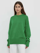 O Neck Casual Loose Sweater