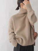 Oversized Turtleneck Cashmere Sweater
