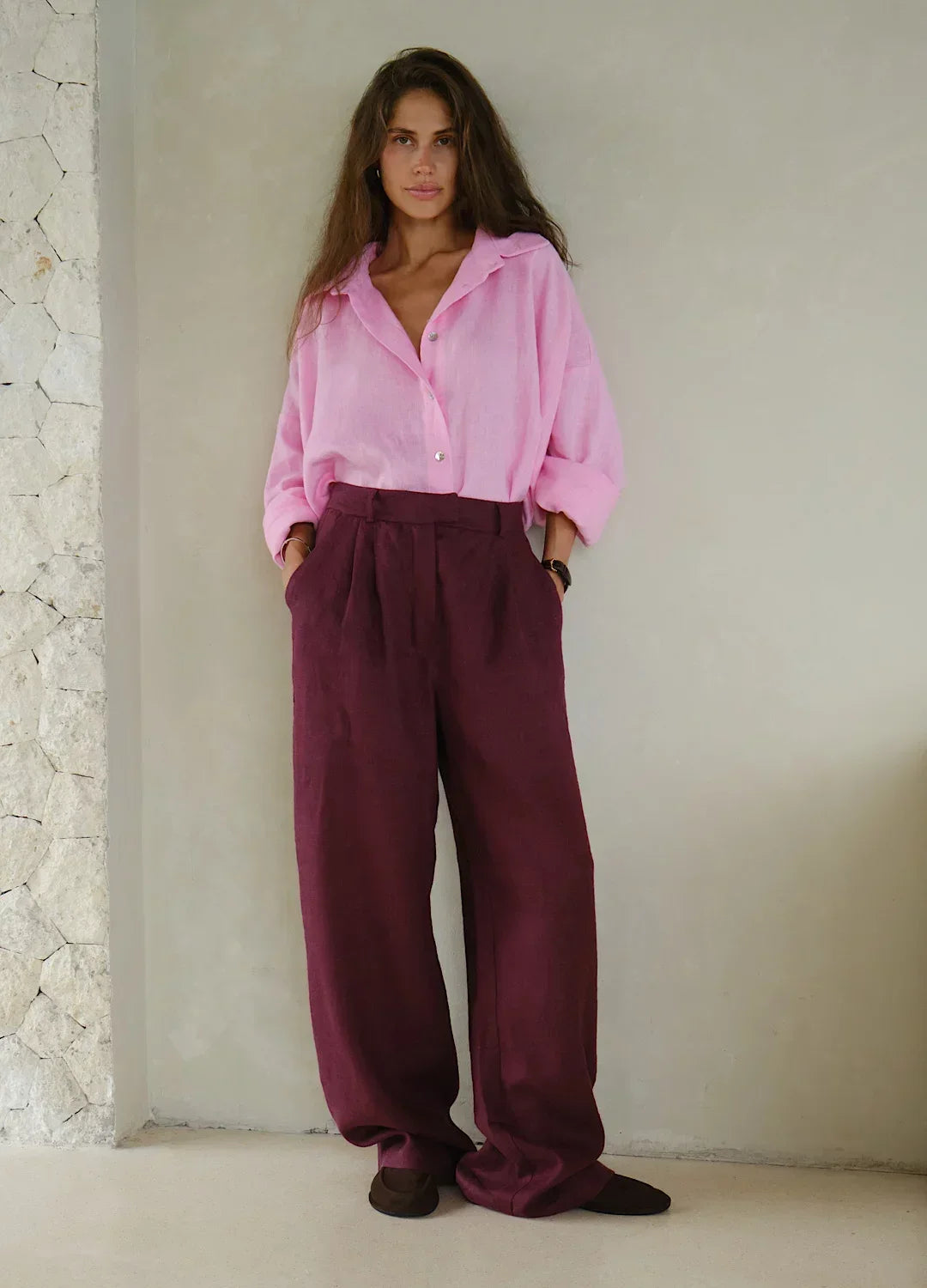 Burgundy / S