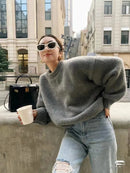 Round Neck Loose Cashmere Sweater