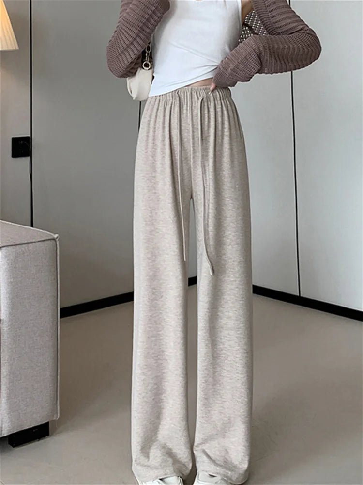 High Waisted Wide Leg Sweatpants