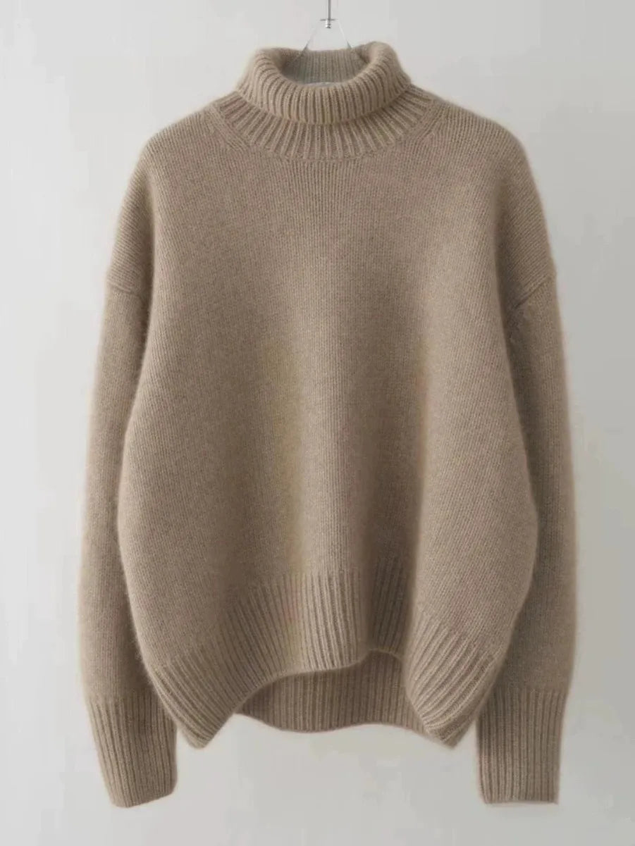 Oversized Turtleneck Cashmere Sweater