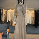 Cashmere and Wool Knitted A-Line Dress