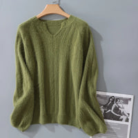 Mink Cashmere Knitted Pullover