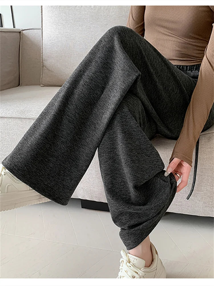 High Waisted Wide Leg Sweatpants