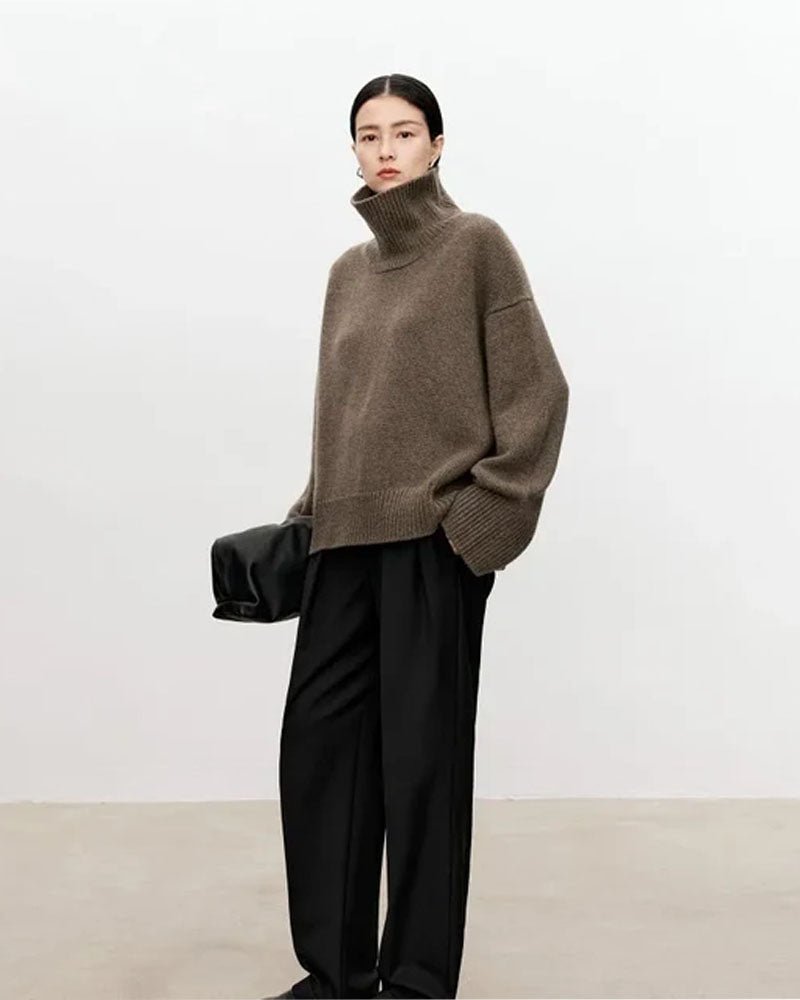 Oversized Cashmere Turtleneck Sweater