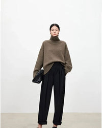 Oversized Cashmere Turtleneck Sweater