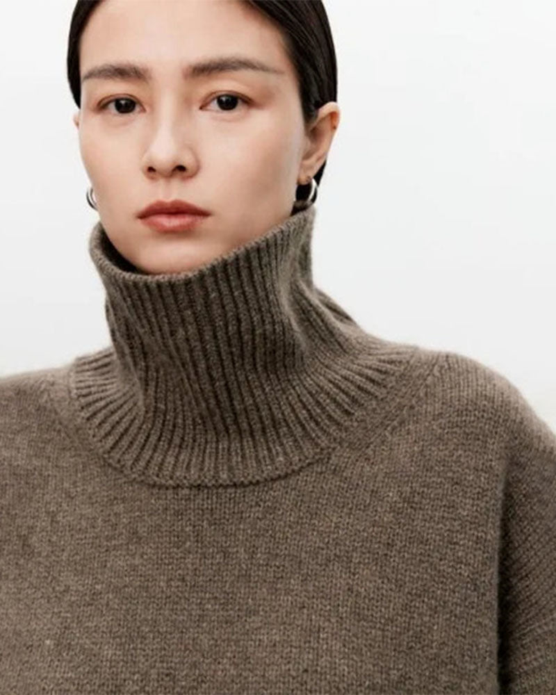 Oversized Cashmere Turtleneck Sweater