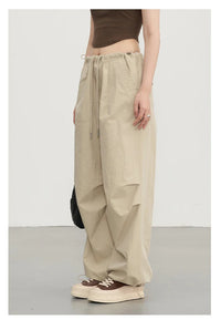 Cotton Blended Wide Leg Hip Hop Trousers